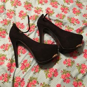 Black high heels